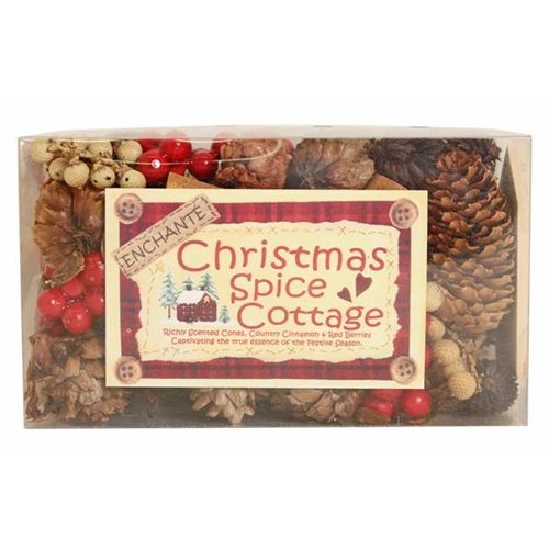 Christmas Spiced Cottage Dryed Forest Cones, Berries & Cinnamon Sticks.