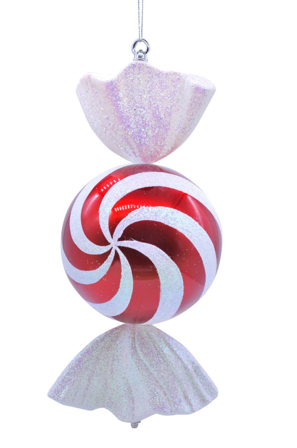 Large Red & White Sweet Candy Cane Ball - 50cm