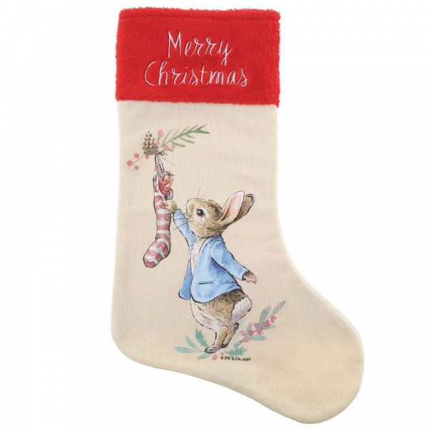 Peter Rabbit Christmas Stocking - 46cm tall x 29.5 wide.