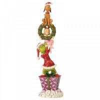 Stacked Grinch Characters Figurine - 34cm H x 8.5 W x 9.5 Deep