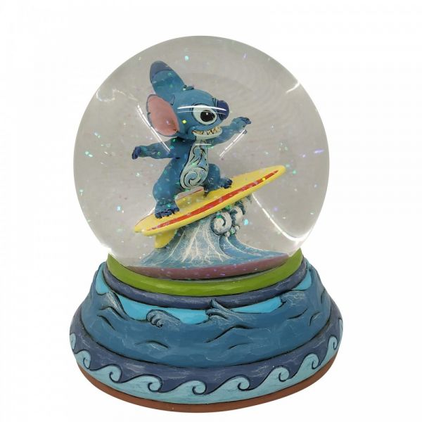 Surfing Stitch Snow Globe - 13cm diameter