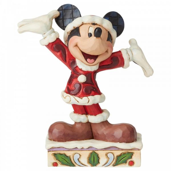Mickey Mouse 'Tis a Splendid Season' - 12cm h x 6cm w x 10.5 d