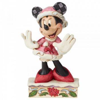 Minnie Mouse 'Festive Fashionista' - 12cm h x 4cm w x 7cm d