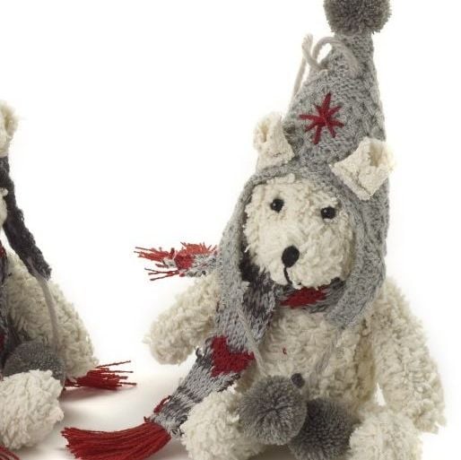 Christmas Bear hanging ornament - 19cm x 8cm x 11cm