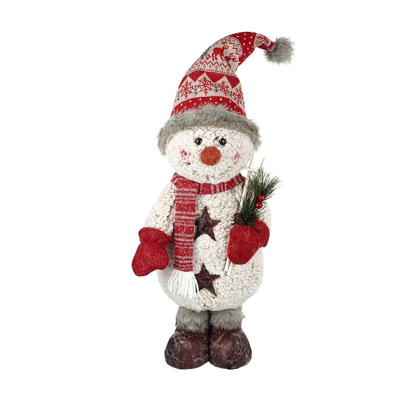 stuffed standing snowman