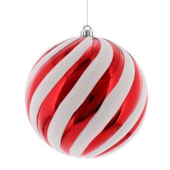 Large Red & White Stripe Candy Ball