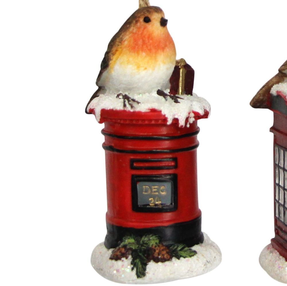 December 25th Letter Box with Christmas Robin.