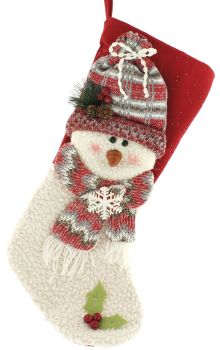 Snowman with a Beanie Stocking