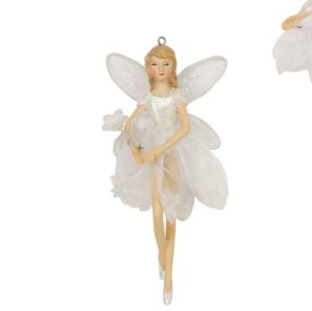 Sheer Irid White Dress Fairy Bauble