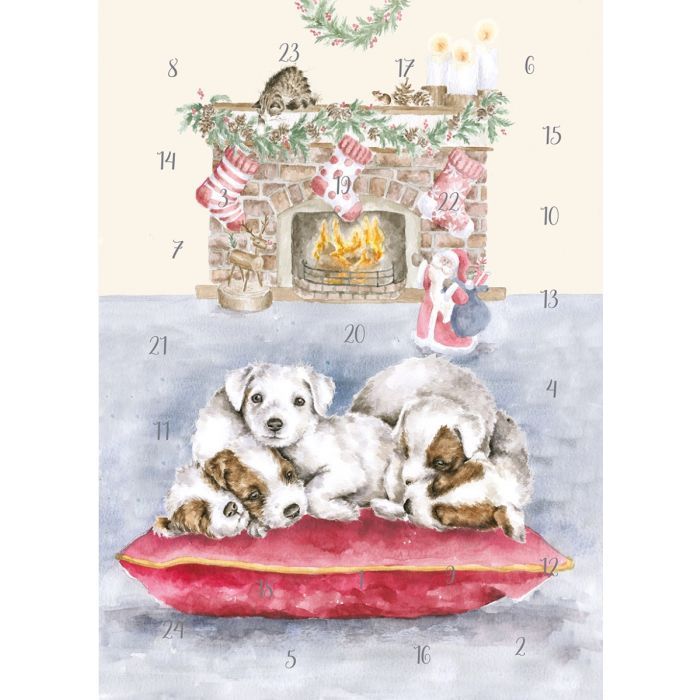 'All I want for Christmas' Advent Calendar Card by Wrendale - 210mm x 158m