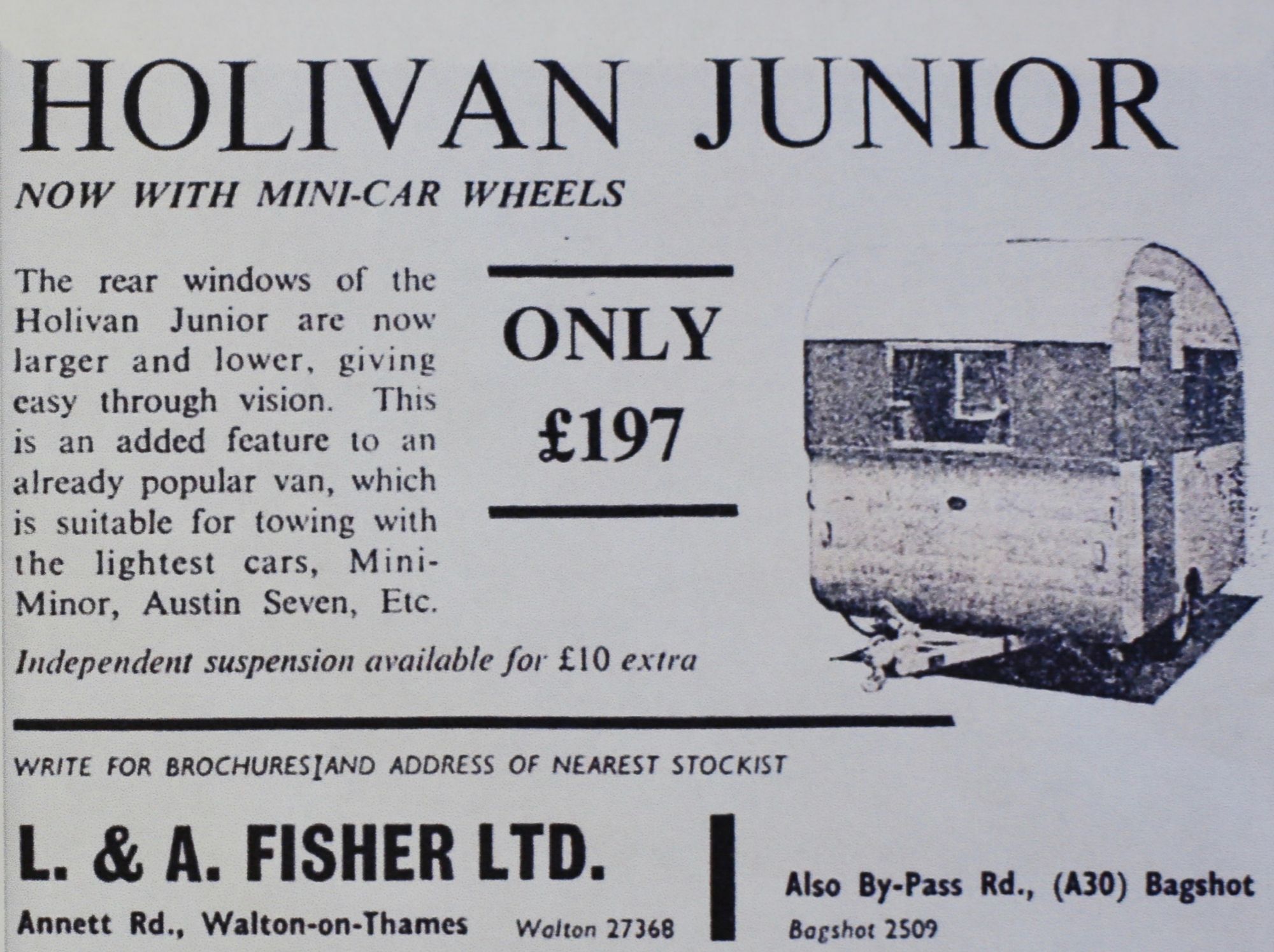Fisher Holivan Junior Advertisement