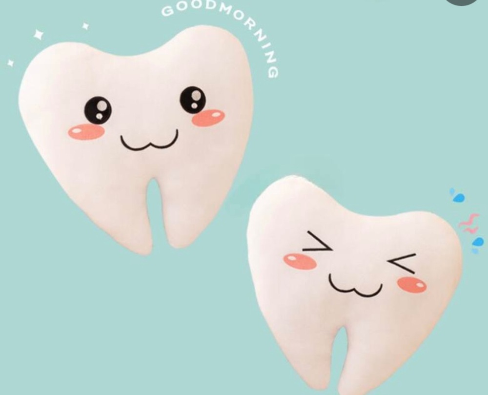 Tooth plush smiling