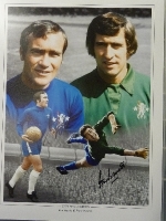 Ron Harris And Peter Bonetti Signed Chelsea 12x16 Photograph