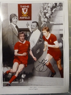 Joey Jones Signed Liverpool 12x16 Photograph