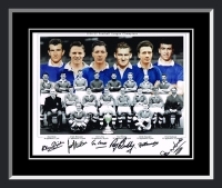 Chelsea 1955 Team Signed And Framed Football Photograph