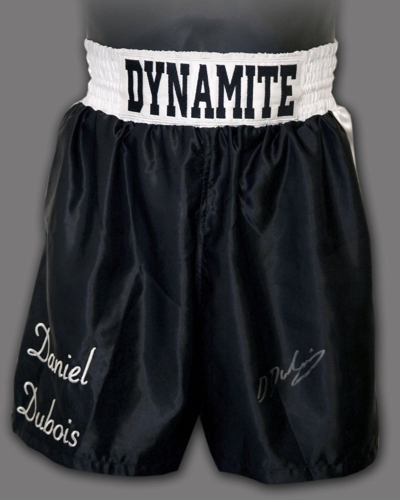  Daniel Dubois Hand Signed Custom Made Boxing Trunks