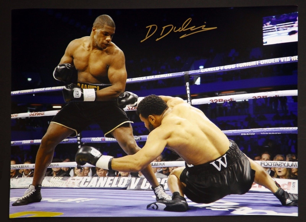 Daniel Dubois Hand Signed 12x16 Boxing Photograph