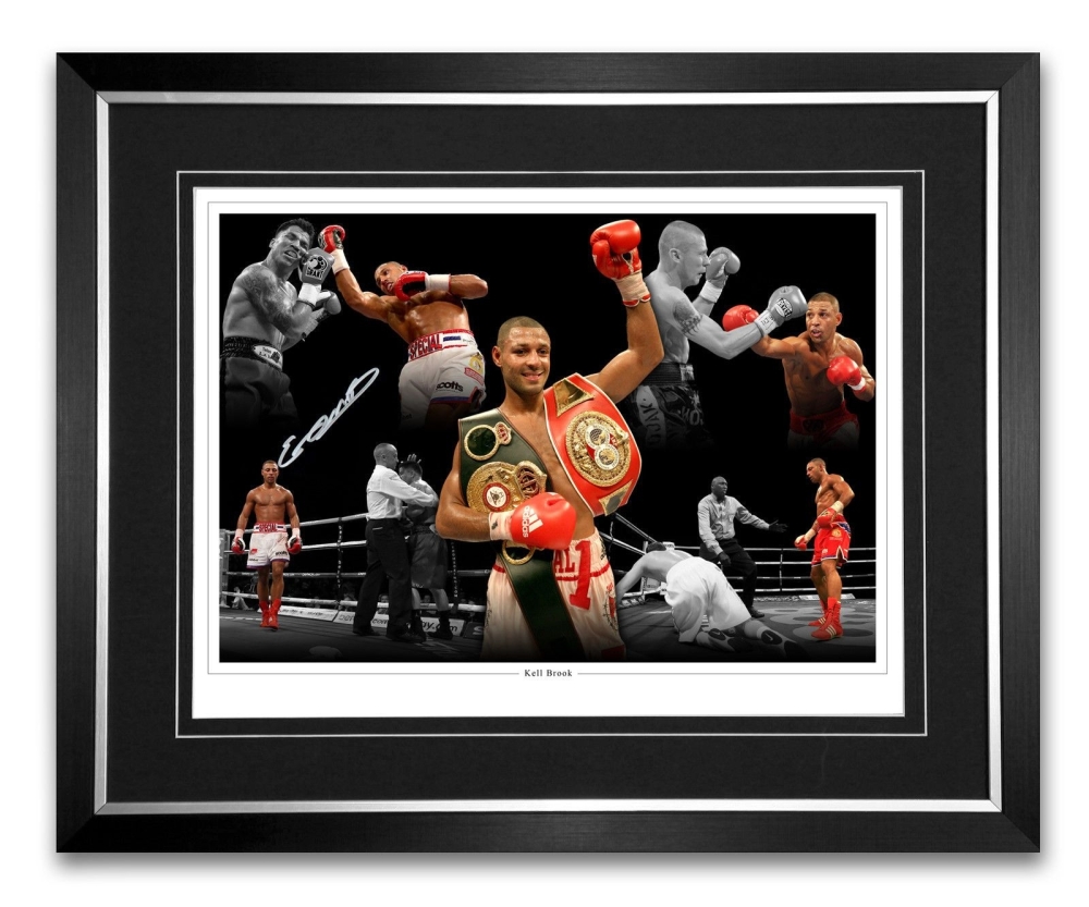  Kell Brook Signed And Framed Boxing Montage