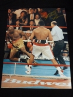 Riddick Bowe Signed 12x16 Boxing Photograph. :G