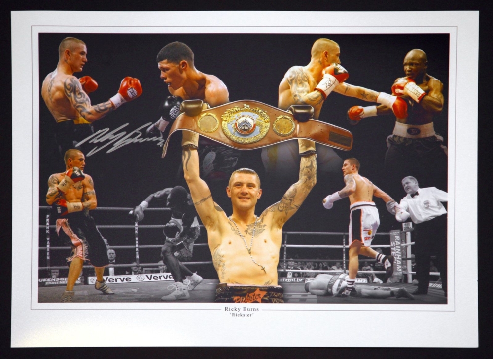 Ricky Burns Signed 12x16  Boxing Montage Photograph