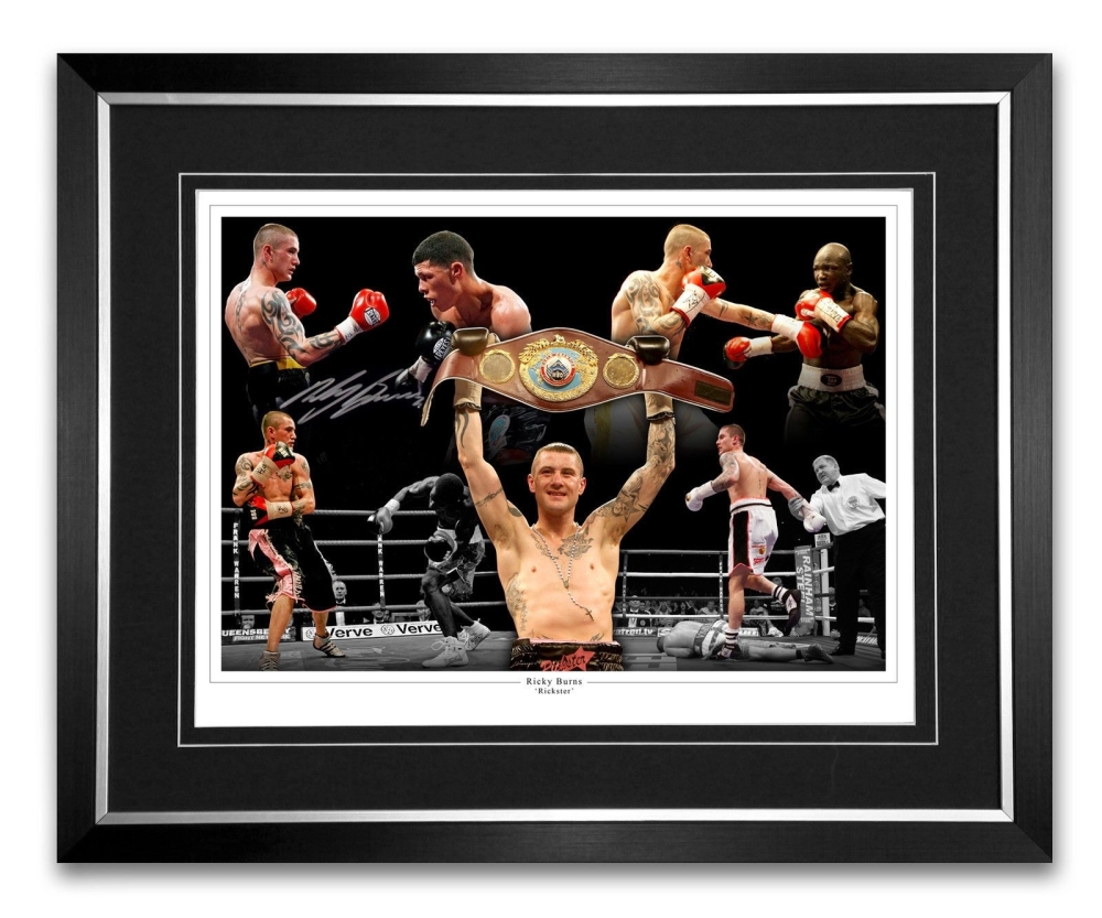  Ricky Burns Signed And Framed Boxing Montage
