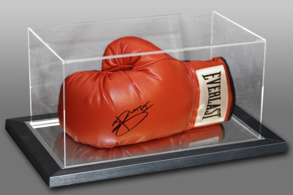  Joshua Buatsi Hand Signed Red Everlast Boxing Glove In An Acrylic Case