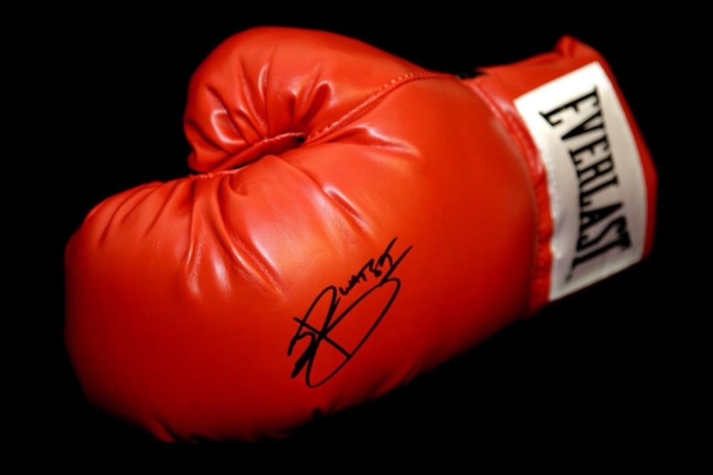  Joshua Buatsi Hand Signed Red Everlast Boxing Glove.
