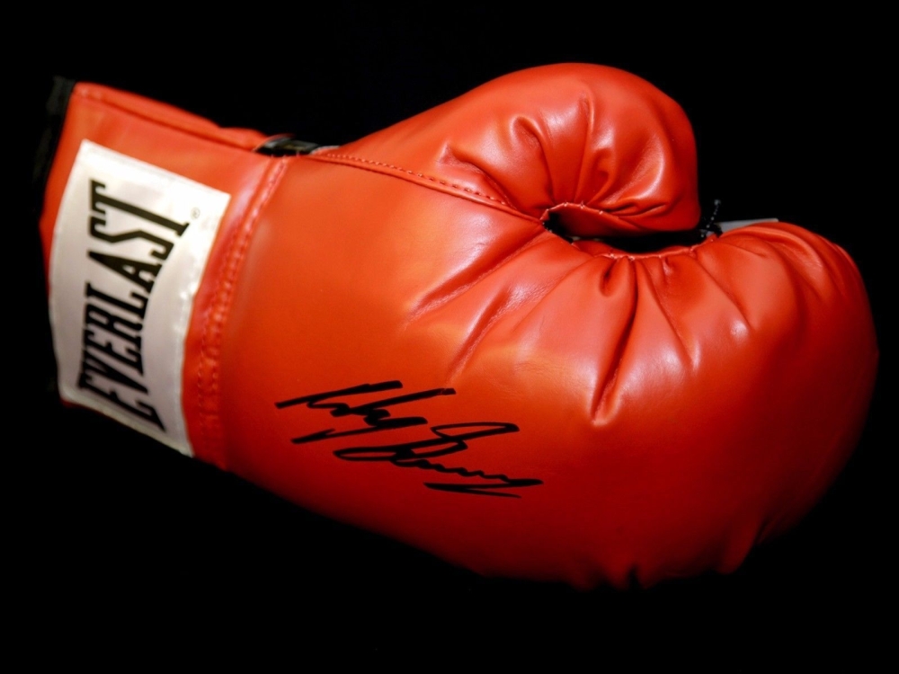 Ricky Burns Signed Red Everlast Boxing Glove.