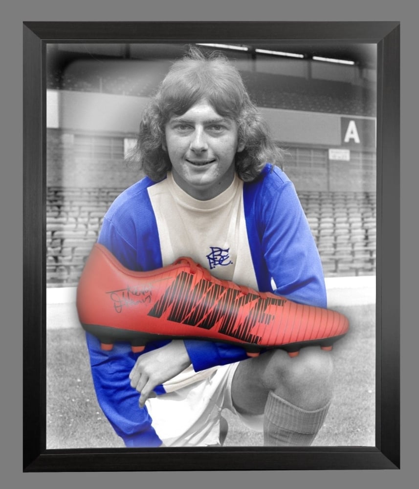  Trevor Francis Signed Red Puma Football Boot In A Acrylic Dome Frame: A