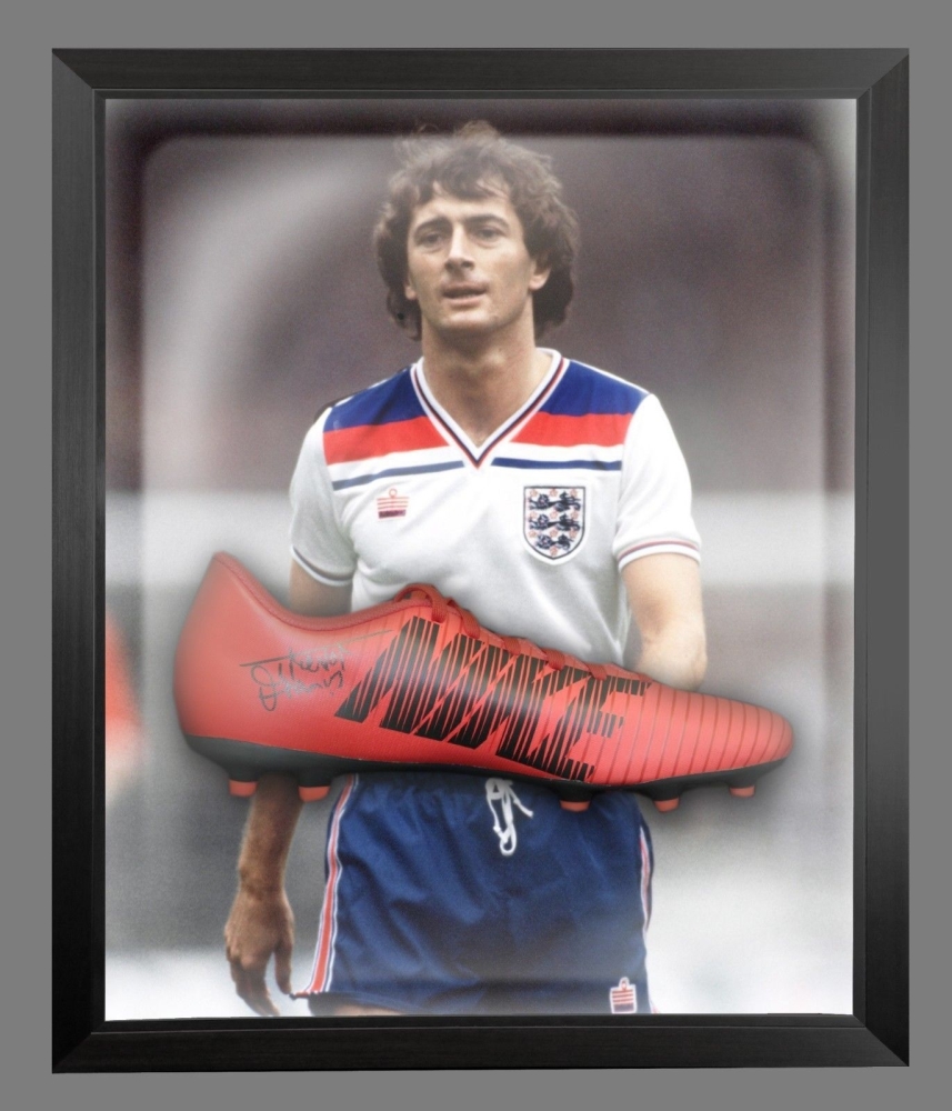  Trevor Francis Signed Red Puma Football Boot In A Acrylic Dome Frame: B