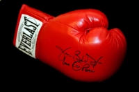  James "Buster" Douglas Hand Signed Red Everlast Boxing Glove