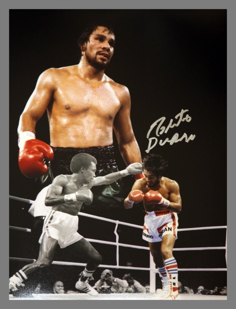  Robert Duran Signed Boxing 12x16 Photograph : A
