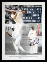 Graham Gooch Signed 12x16 Cricket Montage