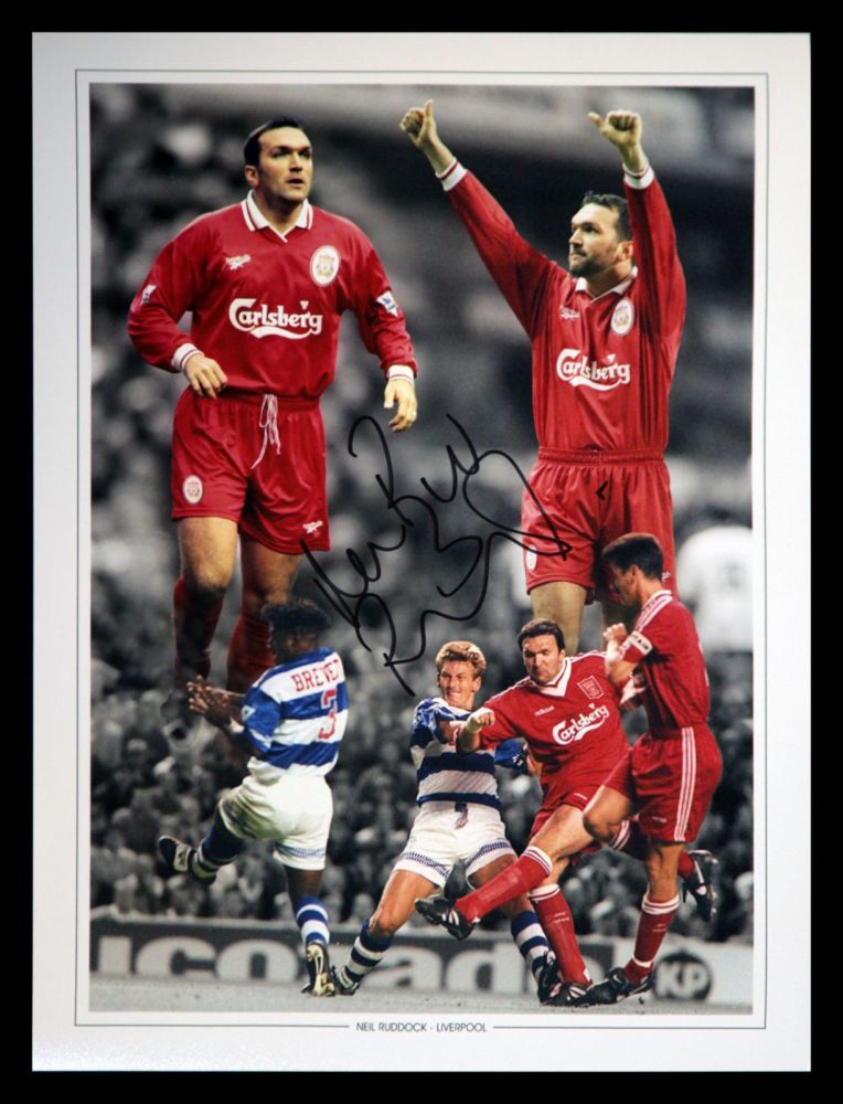 Neil Razor Ruddock Signed 12x16 Liverpool Fc Photograph