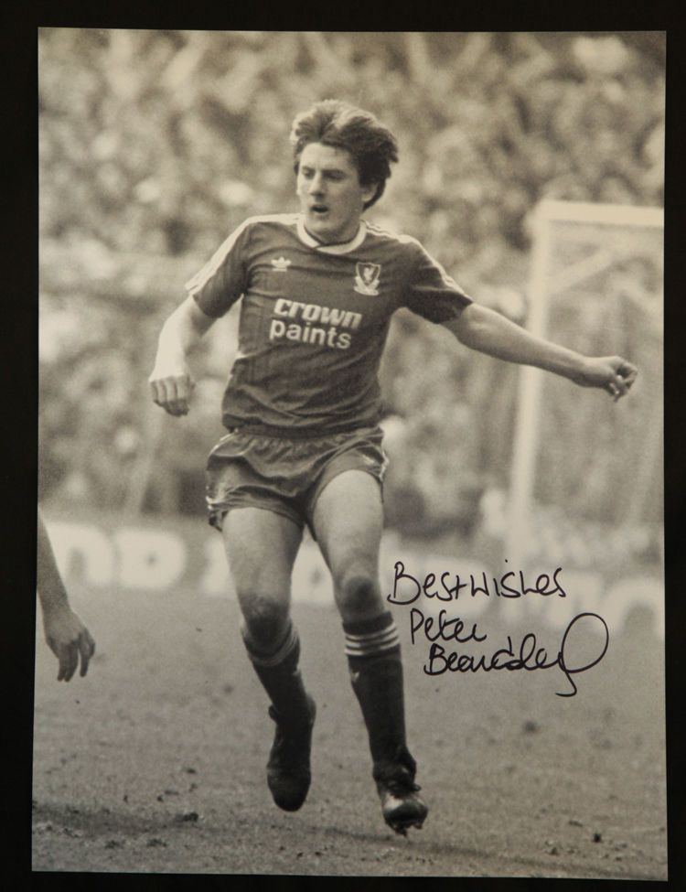  Peter Beardsley Signed 12x16 Liverpool Photograph B