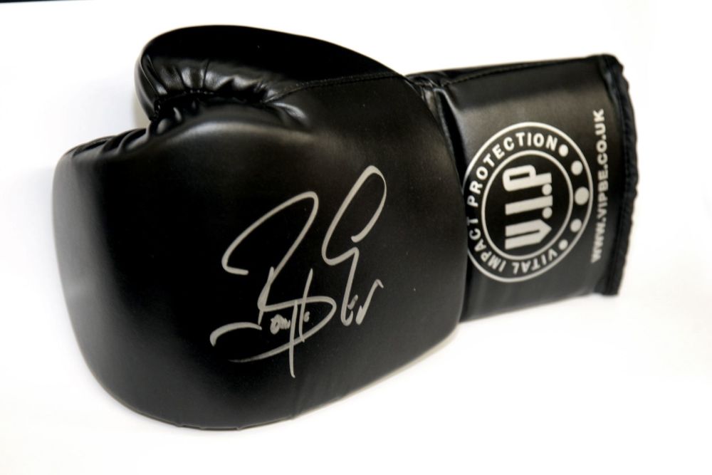 Barry McGuigan Hand Signed Black Vip Boxing Glove