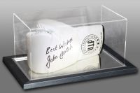 John Conteh Hand Signed White Vip Boxing Glove In An Acrylic Case