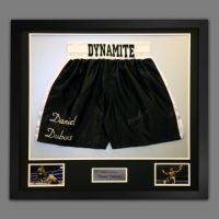  Daniel Dubois Hand Signed And Framed Custom Made Boxing Trunks : B