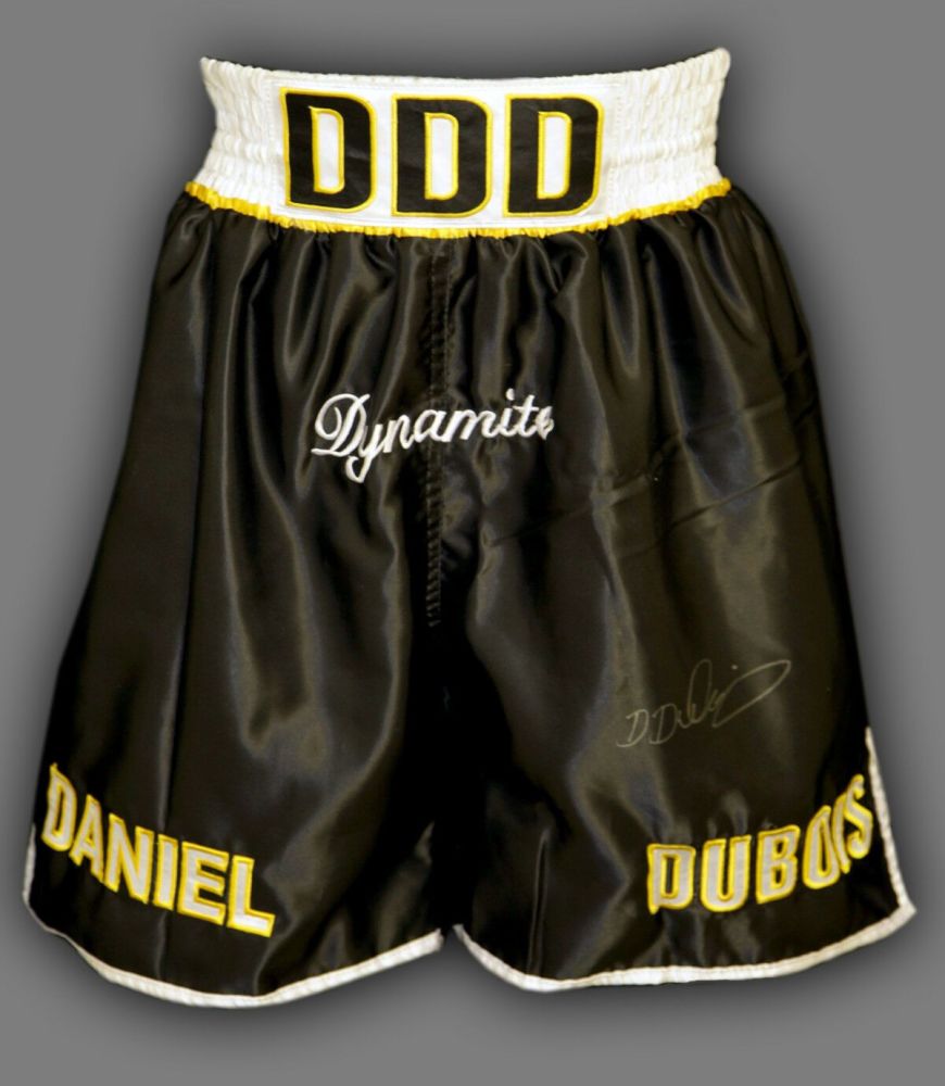  Daniel Dubois Hand Signed Custom Made Boxing Trunks : B
