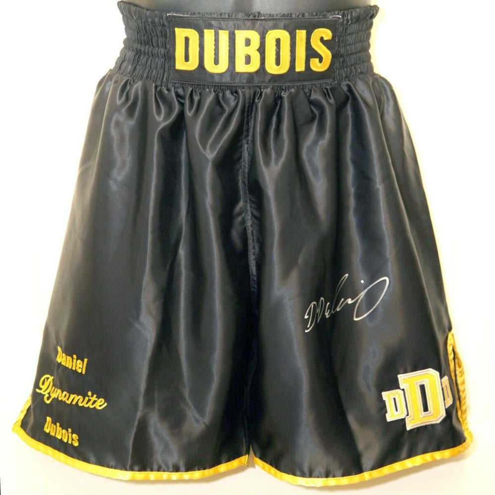  Daniel Dubois Hand Signed Custom Made Boxing Trunks : A