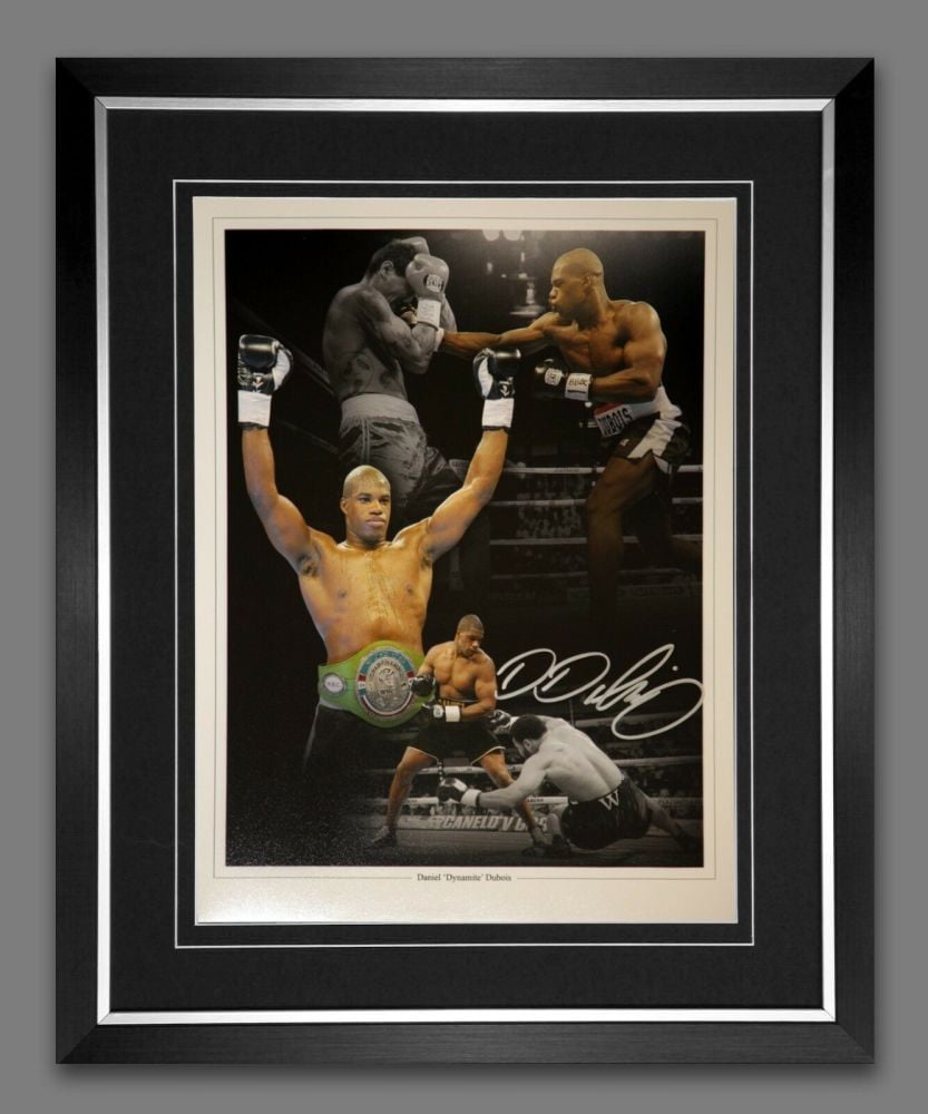 Daniel Dubois Signed And Framed 12x16 Boxing Photograph : A