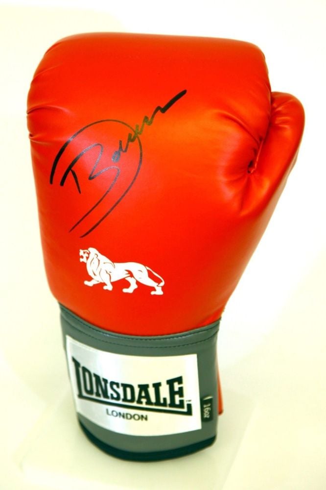 Darren Barker Hand Signed Red Lonsdale Boxing Glove.