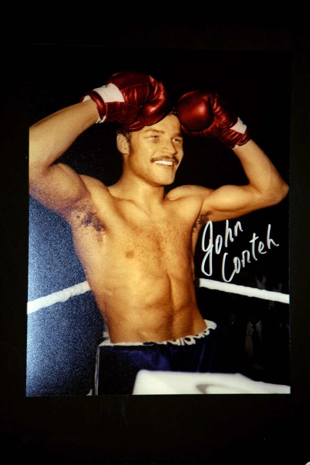 John Conteh Hand Signed 12X16 Boxing Photograph : B