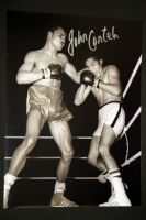 John Conteh Hand Signed 12X16 Boxing Photograph : C