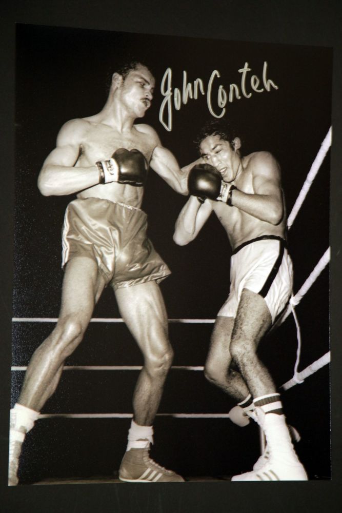John Conteh Hand Signed 12X16 Boxing Photograph : C