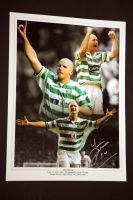 John Hartson Signed Celtic 12x16 Photograph : B