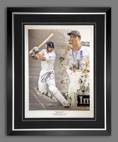 Alastair Cook Signed And Framed 12x16 Photograph : A