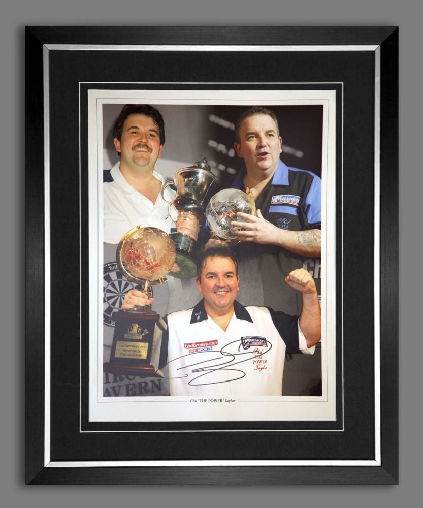 Phil Taylor Signed And Framed 12x16 Photograph : E