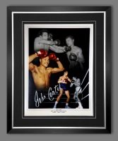 John Conteh Hand Signed And Framed 12X16 Boxing Photograph : B