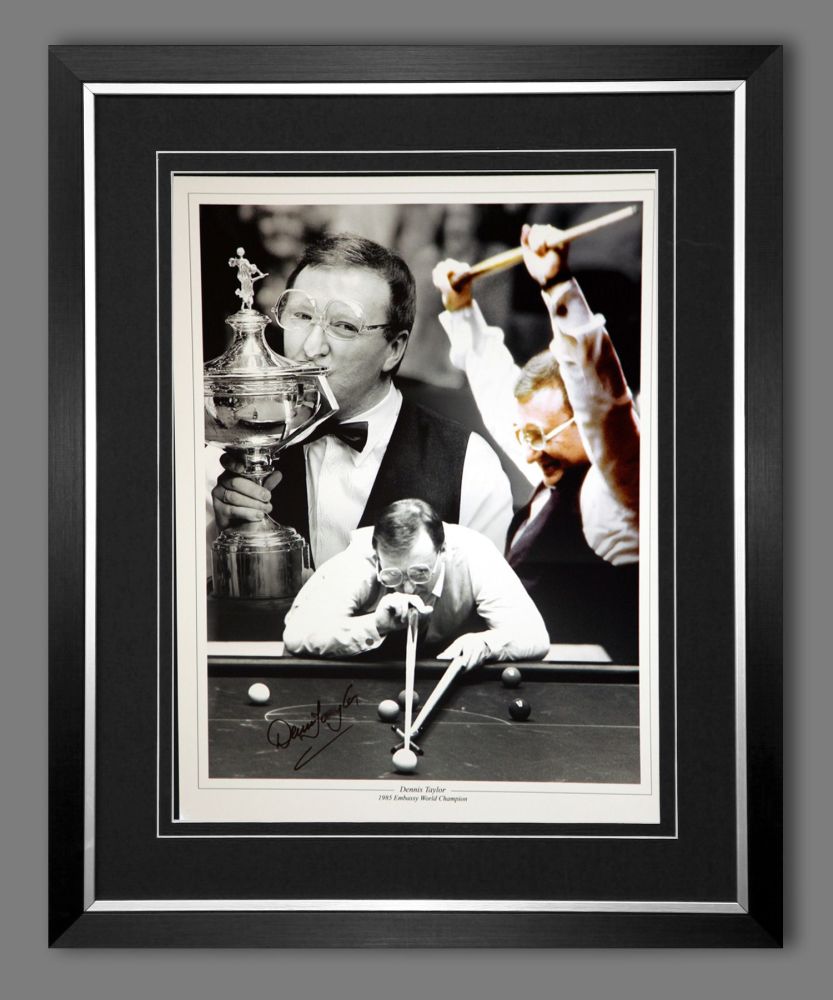 Dennis Taylor Hand Signed And Framed 12x16 Photograph